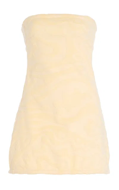 Oas Exclusive Husk Rapture Yelanda Cotton-terry Dress In Ivory