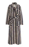 Oas Exclusive Riviera Blue Lauda Long Cotton Robe In Brown