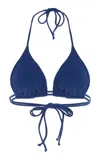 Oas Exclusive Riviera Starry Azzurra Knit Bikini Top In Blue