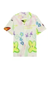 Oas Flower Shop Viscose Shirt In 碎花