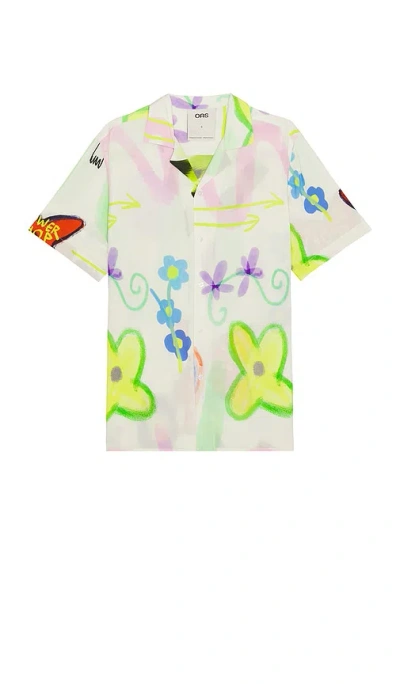 Oas Flower Shop Viscose Shirt In Multi