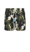Oas Foliago Swim Shorts In Green