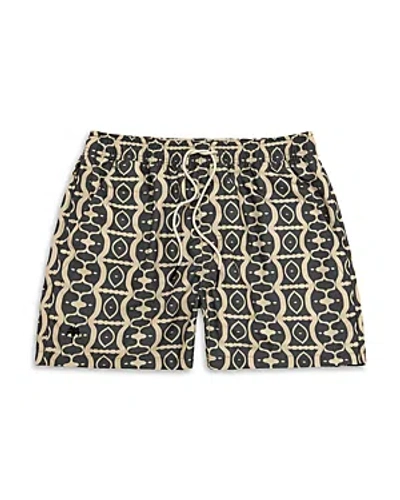 Oas Forge Hypnotise Tailored Fit 4.3 Swim Trunks In Black