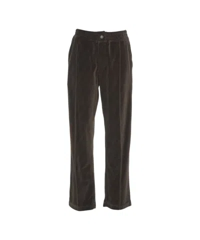 Oas Formentera' Velvet Trousers In Brown