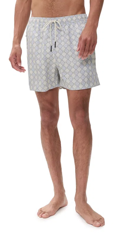 Oas Forti Swim Shorts Light Blue In Gray