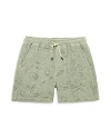 Oas Galbanum Crochet Shorts Metal In Green