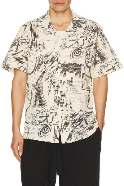 Oas Gensou Cuba Shirt In White