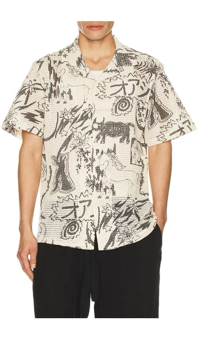 Oas Gensou Cuba Shirt In Ecru