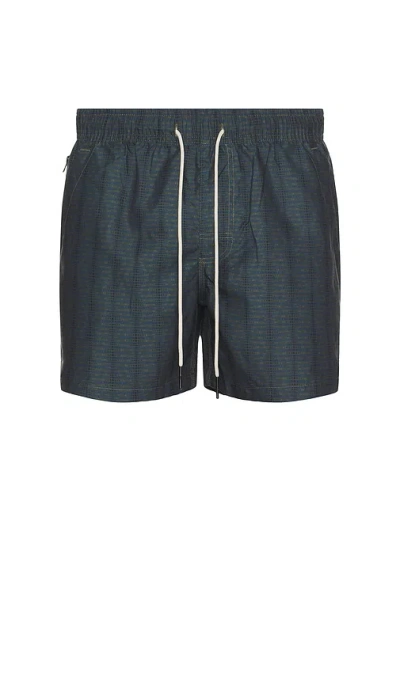 Oas Getrick Swim Shorts In Blue