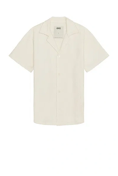 Oas Creamy Golconda Cuba Terry Shirt In White