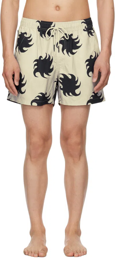 OAS GRAY & BLACK EMBER SWIM SHORTS