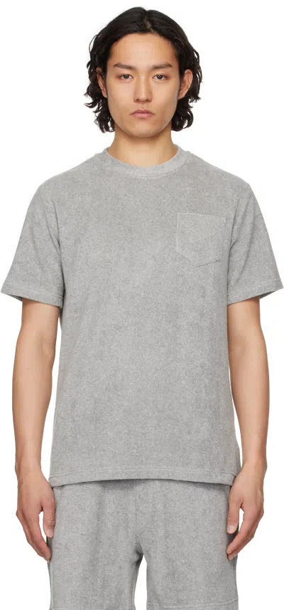 Oas Gray Terry T-shirt In Grey