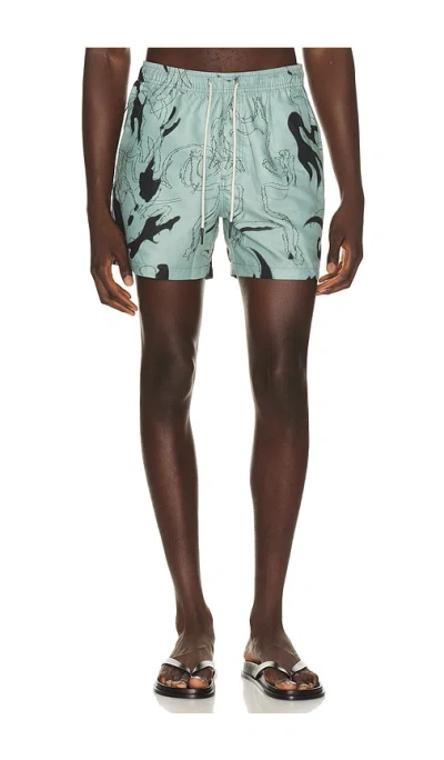 Oas Guardo Swim Shorts In Green