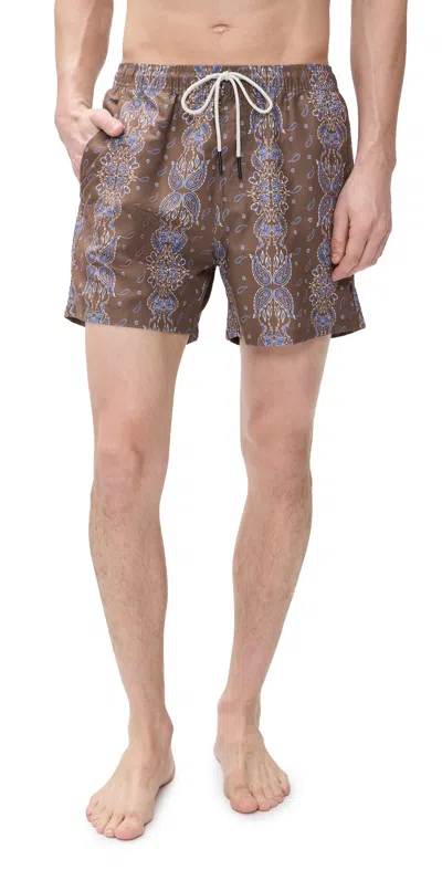 Oas Itaca Swim Shorts 4.75 Brown