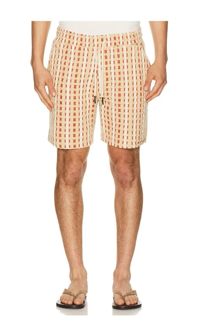Oas Lano Porto Shorts In Yellow