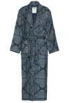 Oas Longo Robe In Blue