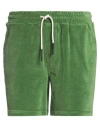 Oas Man Shorts & Bermuda Shorts Green Size L Cotton, Polyester In Green