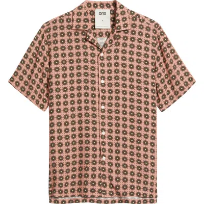 Oas Medallion Print Viscose Camp Shirt