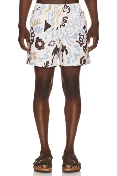 Oas Memento Swim Shorts In Multi