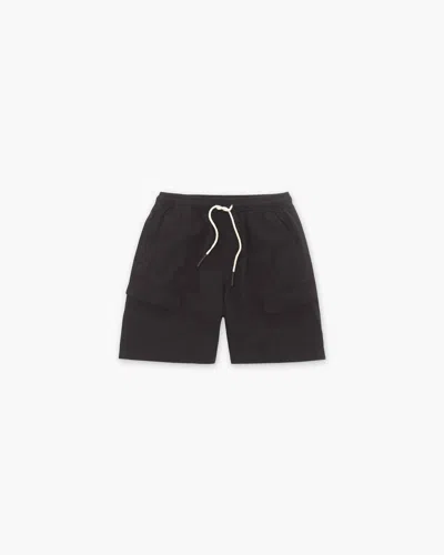 Oas Men's Cargo Linen Shorts In Black