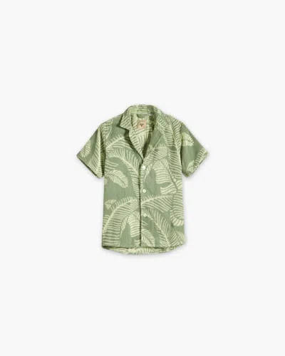 Oas Men's Cuba Terry Shirt In Banana Leaf In Green