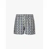 Oas Black Hypnotise Swim Shorts In Forge Hypnotise