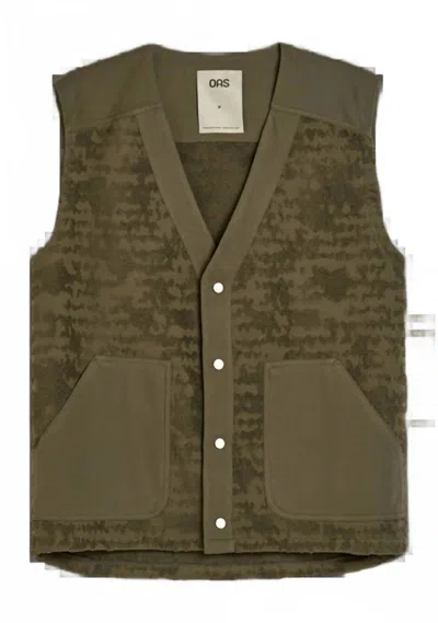 Oas Men's Lagoon Cadet Terry Vest In Morel In Green