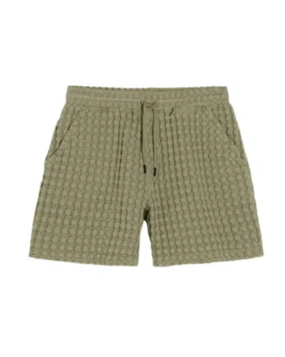 Oas Men's Porto Waffle Shorts In Dusty Green