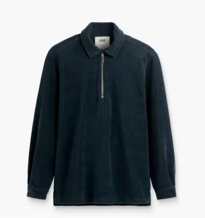 Oas Men's Savvy Long Sleeve Shirt In Dark Navy In Blue