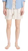 Oas Men's Swim Short In Cream Golconda In White