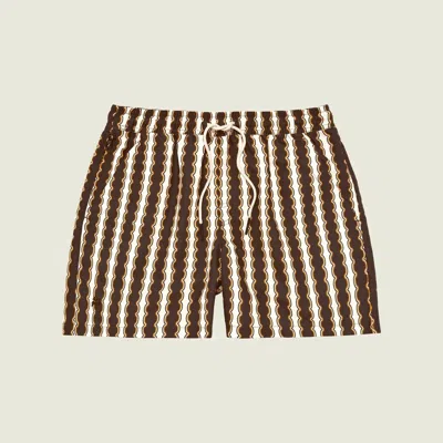 Oas Men's Swim Shorts In Rapallo In Brown