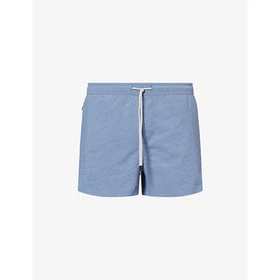 Oas Mens Blue Calo Swim Shorts Xxl