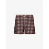 Oas Mens Coffee Lumo Drawstring Swim Shorts