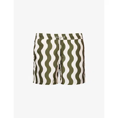 Oas Mens Forest Waver Striped Swim Shorts Xl