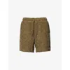 Oas Mens Pine Verve Crochet Cotton-blend Shorts Xl