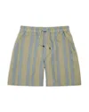 Oas Mist Strata Nicola Linen Shorts In Multi