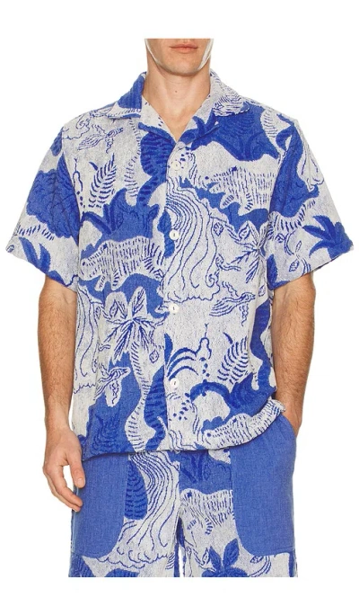 Oas Mystea Cuba Shirt In Blue