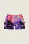Shop Oas Mystic Palm Swim Shorts In Multi