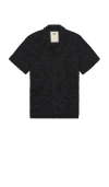 Oas Night Lagoon Cuba Terry Shirt In Black