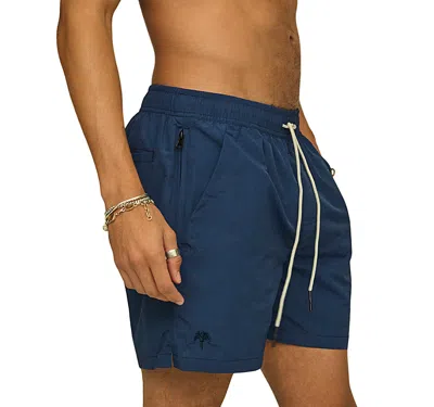 Oas Nylon Relaxed Fit 4.7 Swim Trunks In Blue