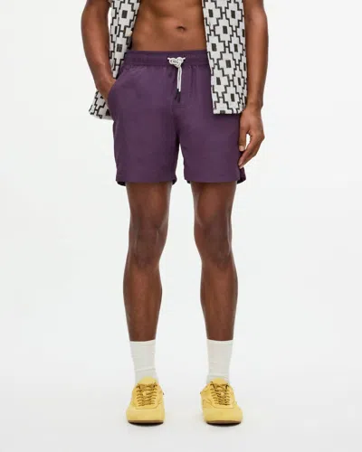 Oas Nylon Swim Shorts In Plum In Purple