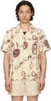 Oas Cantina Cuba Linen Shirt White In White