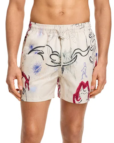 Oas Paradox Swim Shorts 5 Light Multi In White