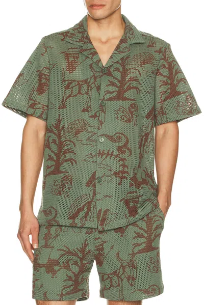 Oas Poplan Cuba Shirt In Green