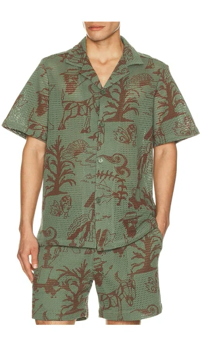 Oas Poplan Cuba Shirt In Green