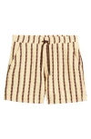 Oas Porto Stripe Waffle Shorts