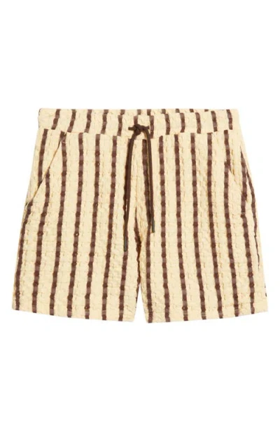 Oas Porto Stripe Waffle Shorts