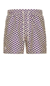 Oas Puzzle Swim Shorts In Blue