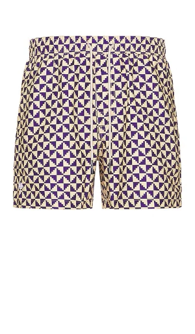 Oas Puzzle Swim Shorts In Blue