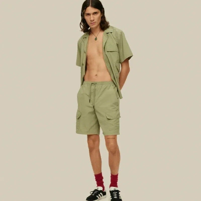 Oas Quest Cargo Nylon Shorts In Green